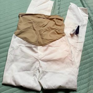 Motherhood White Maternity Pants